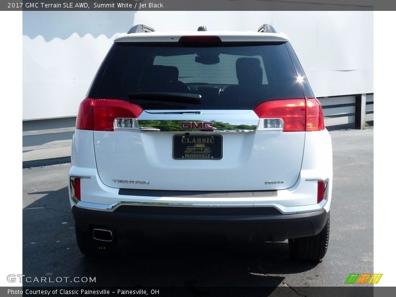 Summit White / Jet Black 2017 GMC Terrain SLE AWD