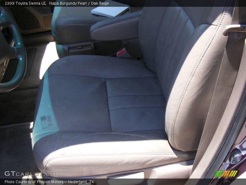 Napa Burgundy Pearl / Oak Beige 1999 Toyota Sienna LE