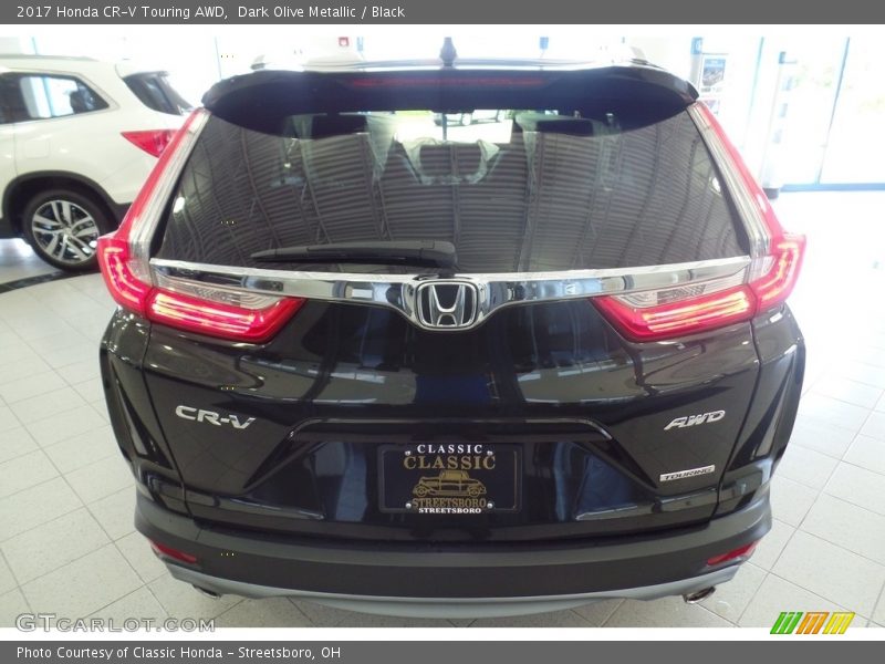 Dark Olive Metallic / Black 2017 Honda CR-V Touring AWD