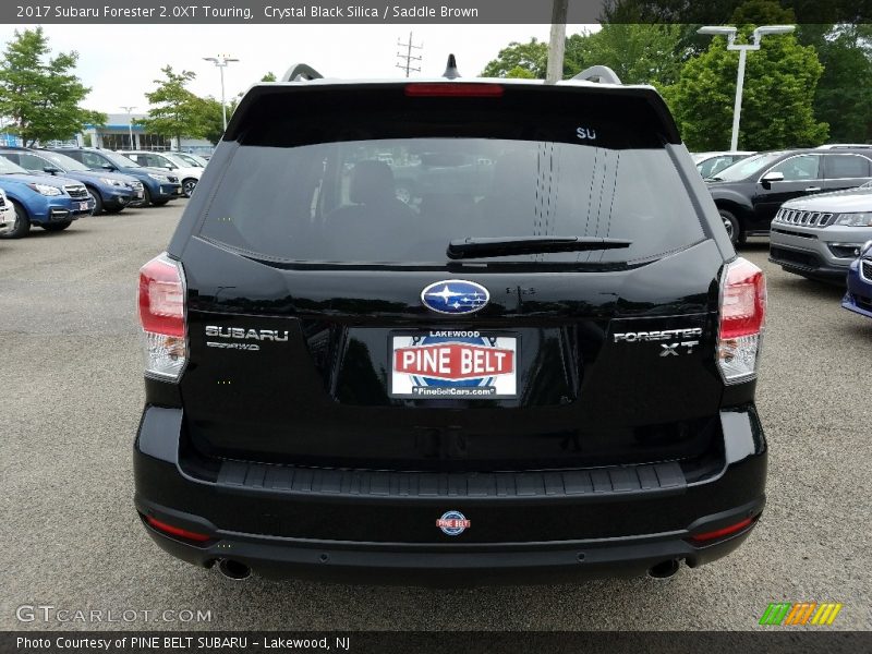 Crystal Black Silica / Saddle Brown 2017 Subaru Forester 2.0XT Touring