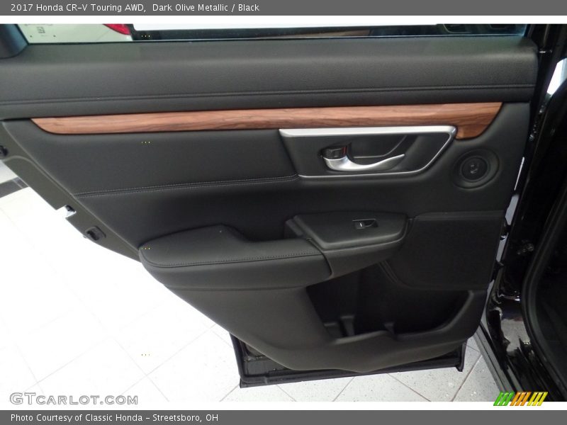 Dark Olive Metallic / Black 2017 Honda CR-V Touring AWD