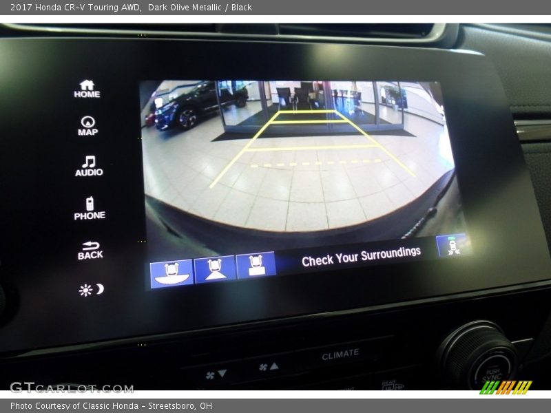 Dark Olive Metallic / Black 2017 Honda CR-V Touring AWD
