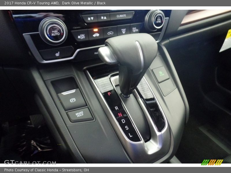 Dark Olive Metallic / Black 2017 Honda CR-V Touring AWD