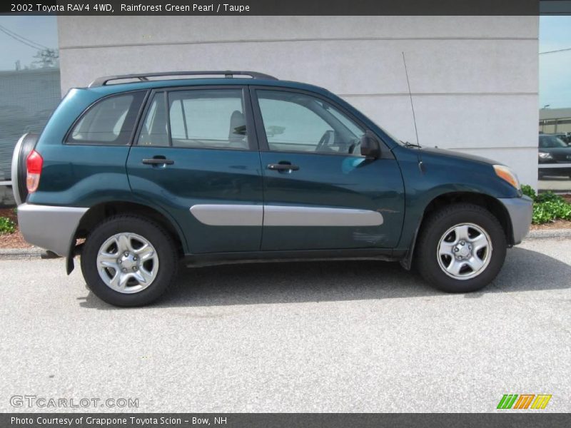 Rainforest Green Pearl / Taupe 2002 Toyota RAV4 4WD