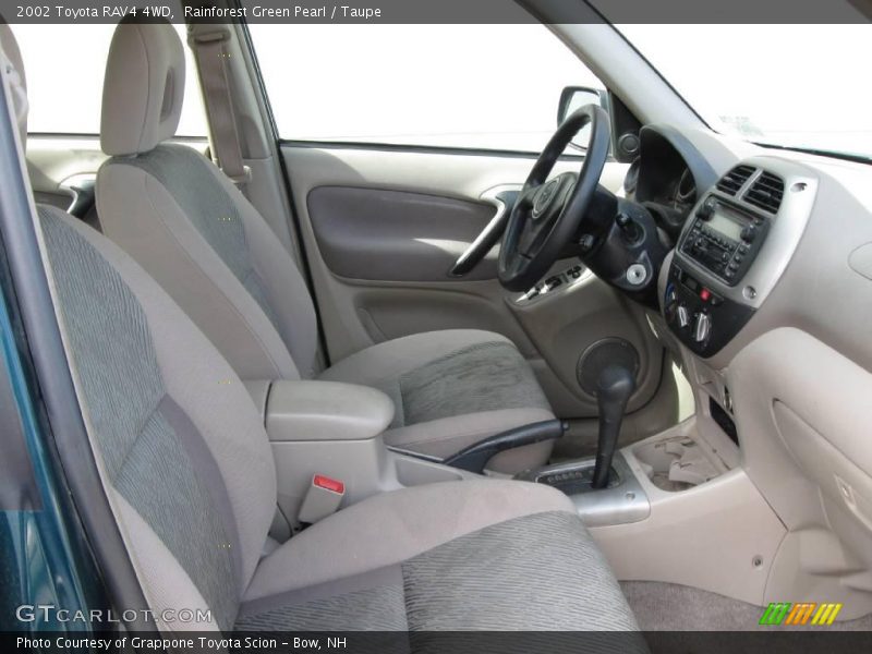 Rainforest Green Pearl / Taupe 2002 Toyota RAV4 4WD