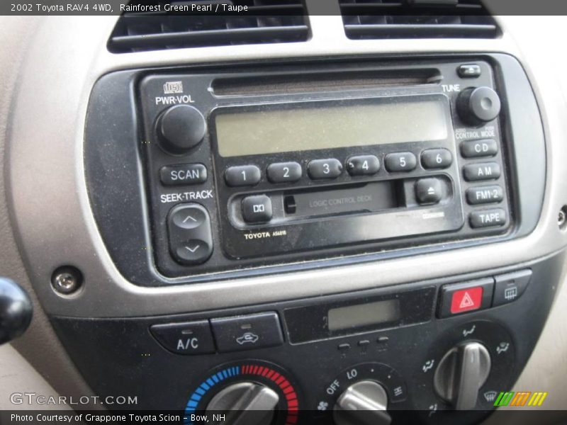 Rainforest Green Pearl / Taupe 2002 Toyota RAV4 4WD