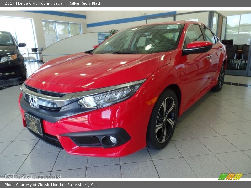 Rallye Red / Black 2017 Honda Civic Touring Sedan