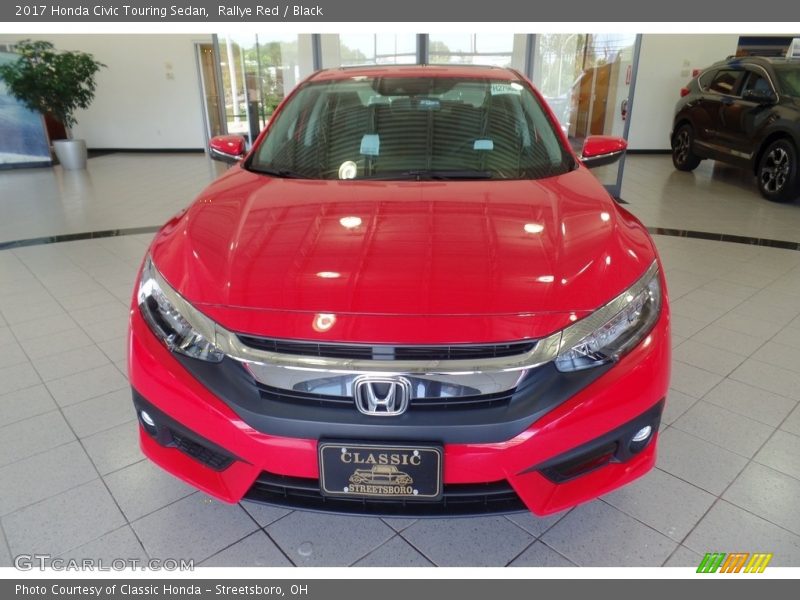 Rallye Red / Black 2017 Honda Civic Touring Sedan