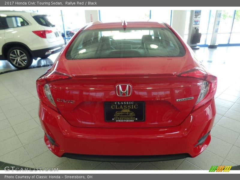 Rallye Red / Black 2017 Honda Civic Touring Sedan