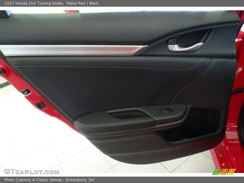 Rallye Red / Black 2017 Honda Civic Touring Sedan