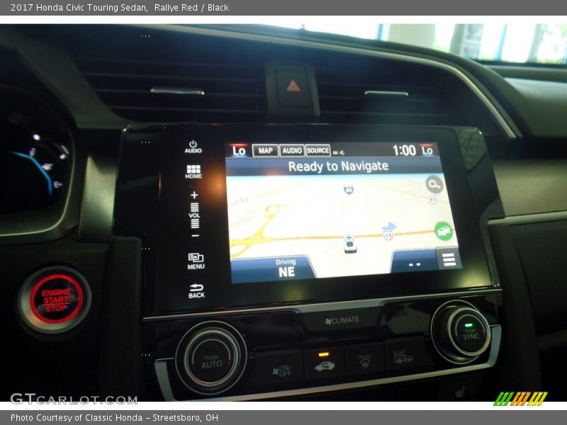 Rallye Red / Black 2017 Honda Civic Touring Sedan