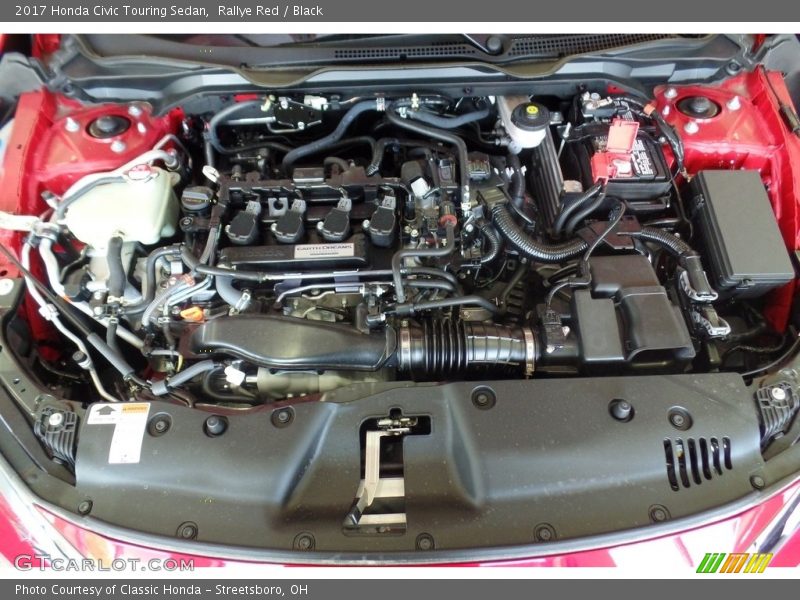 Rallye Red / Black 2017 Honda Civic Touring Sedan