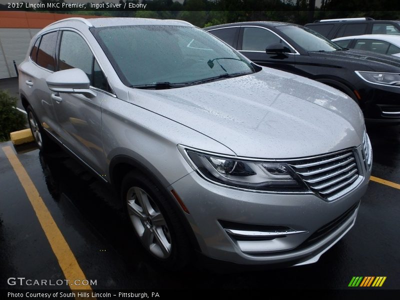 Ingot Silver / Ebony 2017 Lincoln MKC Premier