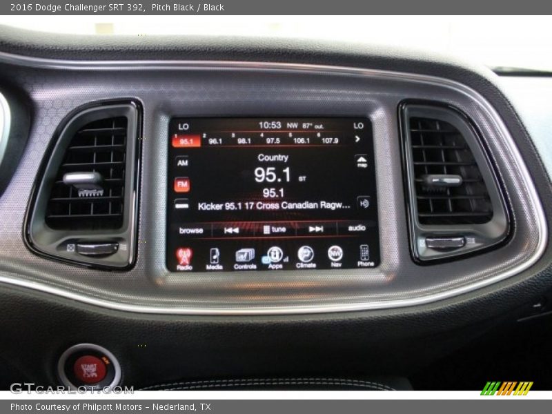 Pitch Black / Black 2016 Dodge Challenger SRT 392