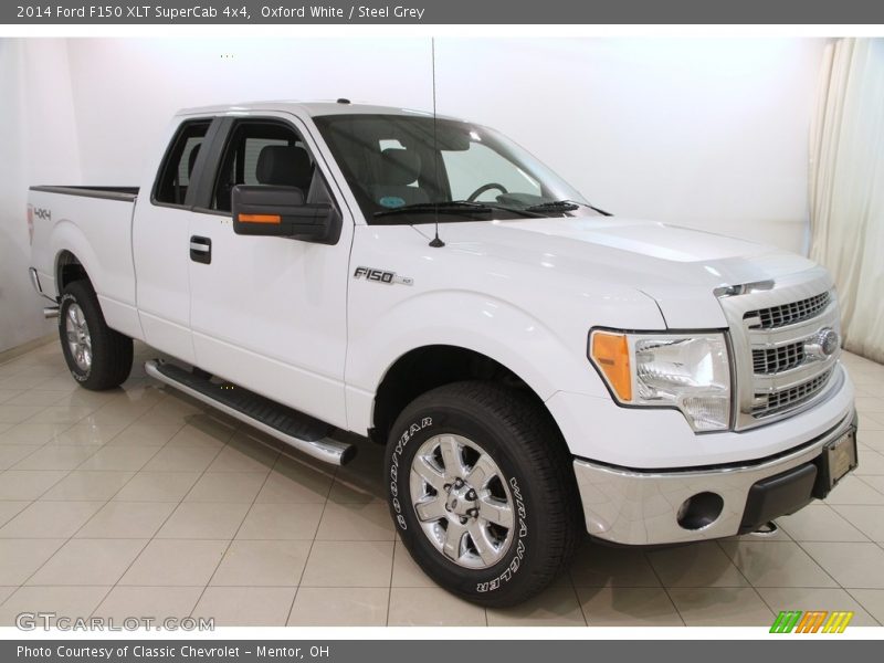 Oxford White / Steel Grey 2014 Ford F150 XLT SuperCab 4x4
