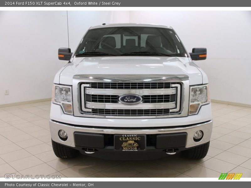 Oxford White / Steel Grey 2014 Ford F150 XLT SuperCab 4x4