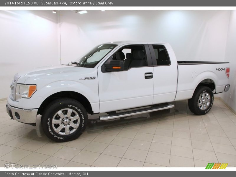 Oxford White / Steel Grey 2014 Ford F150 XLT SuperCab 4x4