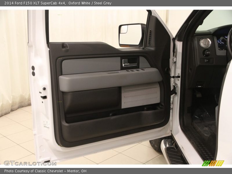 Oxford White / Steel Grey 2014 Ford F150 XLT SuperCab 4x4