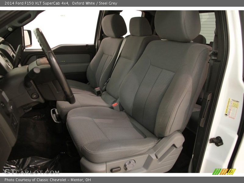 Oxford White / Steel Grey 2014 Ford F150 XLT SuperCab 4x4