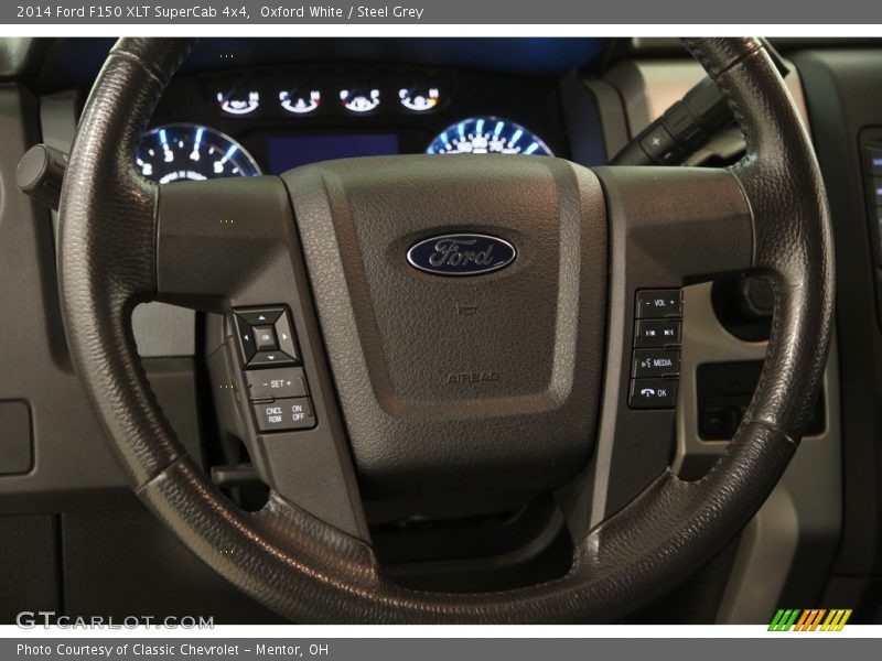 Oxford White / Steel Grey 2014 Ford F150 XLT SuperCab 4x4