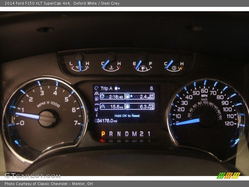 Oxford White / Steel Grey 2014 Ford F150 XLT SuperCab 4x4