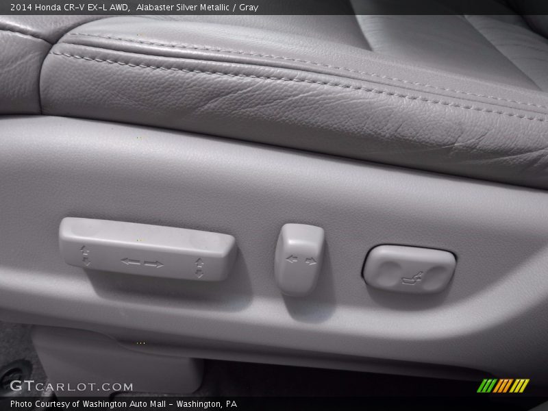 Alabaster Silver Metallic / Gray 2014 Honda CR-V EX-L AWD