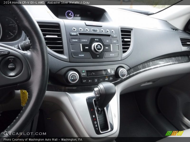 Alabaster Silver Metallic / Gray 2014 Honda CR-V EX-L AWD