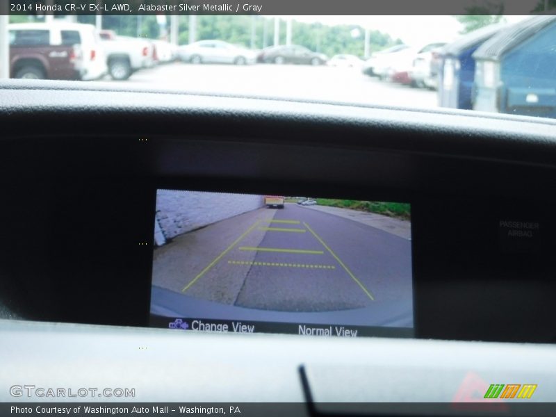 Alabaster Silver Metallic / Gray 2014 Honda CR-V EX-L AWD