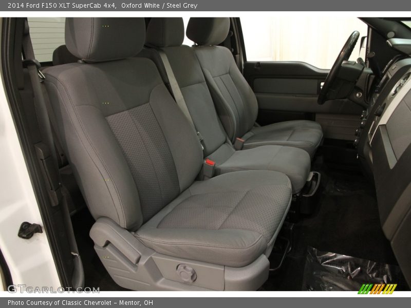 Oxford White / Steel Grey 2014 Ford F150 XLT SuperCab 4x4