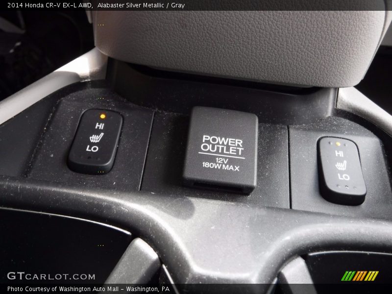 Alabaster Silver Metallic / Gray 2014 Honda CR-V EX-L AWD