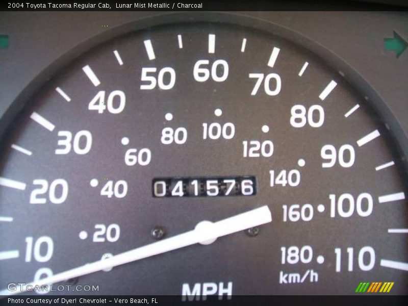 Lunar Mist Metallic / Charcoal 2004 Toyota Tacoma Regular Cab