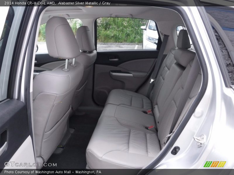 Alabaster Silver Metallic / Gray 2014 Honda CR-V EX-L AWD