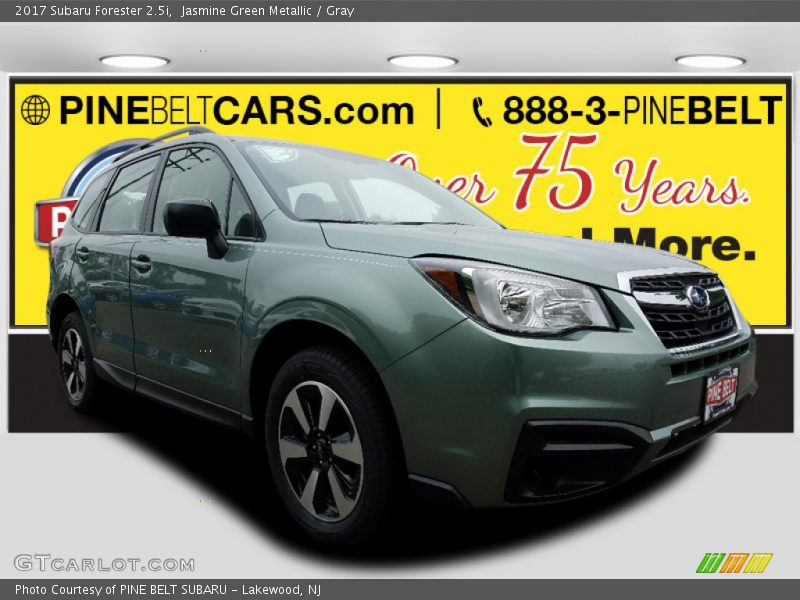 Jasmine Green Metallic / Gray 2017 Subaru Forester 2.5i