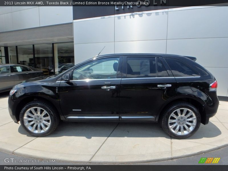 Tuxedo Black / Limited Edition Bronze Metallic/Charcoal Black 2013 Lincoln MKX AWD