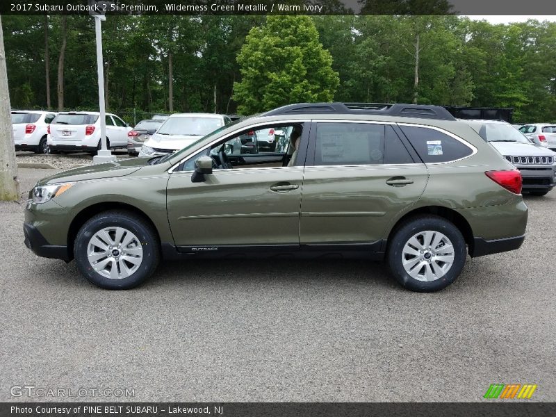Wilderness Green Metallic / Warm Ivory 2017 Subaru Outback 2.5i Premium