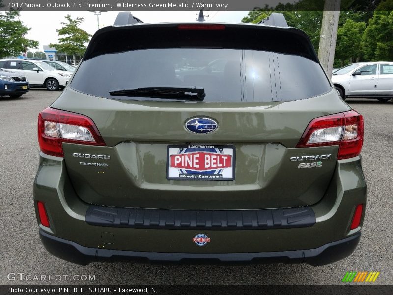 Wilderness Green Metallic / Warm Ivory 2017 Subaru Outback 2.5i Premium