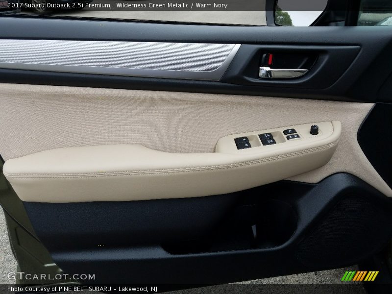 Wilderness Green Metallic / Warm Ivory 2017 Subaru Outback 2.5i Premium