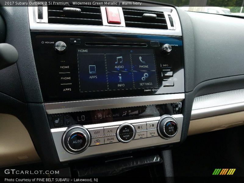 Wilderness Green Metallic / Warm Ivory 2017 Subaru Outback 2.5i Premium