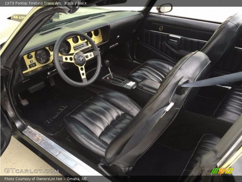  1979 Firebird Trans Am Black Interior