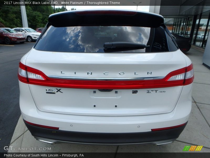 White Platinum / Thoroughbred Theme 2017 Lincoln MKX Black Label AWD