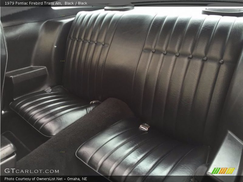 Rear Seat of 1979 Firebird Trans Am