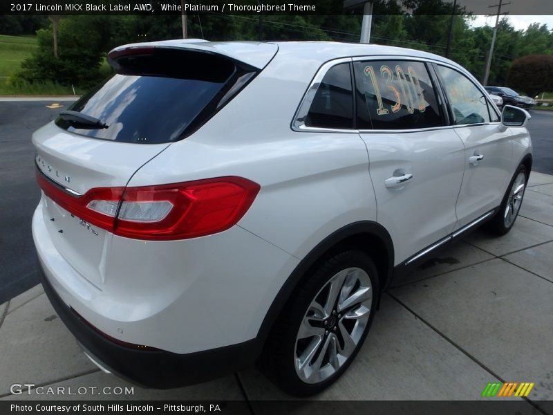 White Platinum / Thoroughbred Theme 2017 Lincoln MKX Black Label AWD