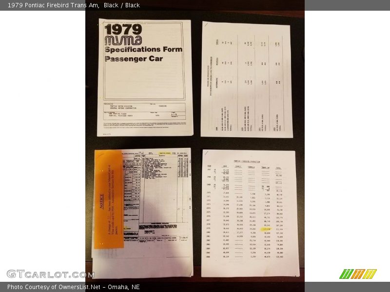 Books/Manuals of 1979 Firebird Trans Am