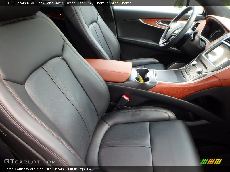 Front Seat of 2017 MKX Black Label AWD