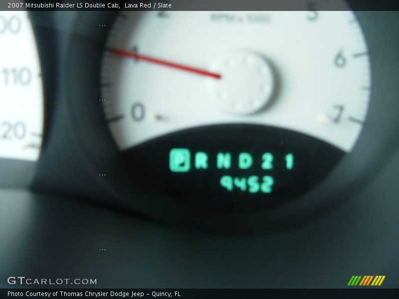 Lava Red / Slate 2007 Mitsubishi Raider LS Double Cab