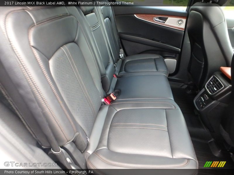 Rear Seat of 2017 MKX Black Label AWD