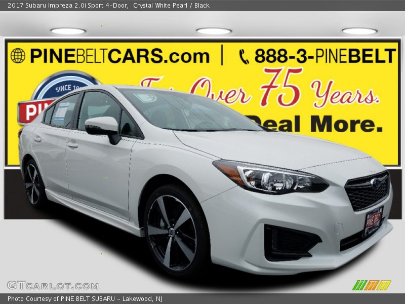 Crystal White Pearl / Black 2017 Subaru Impreza 2.0i Sport 4-Door