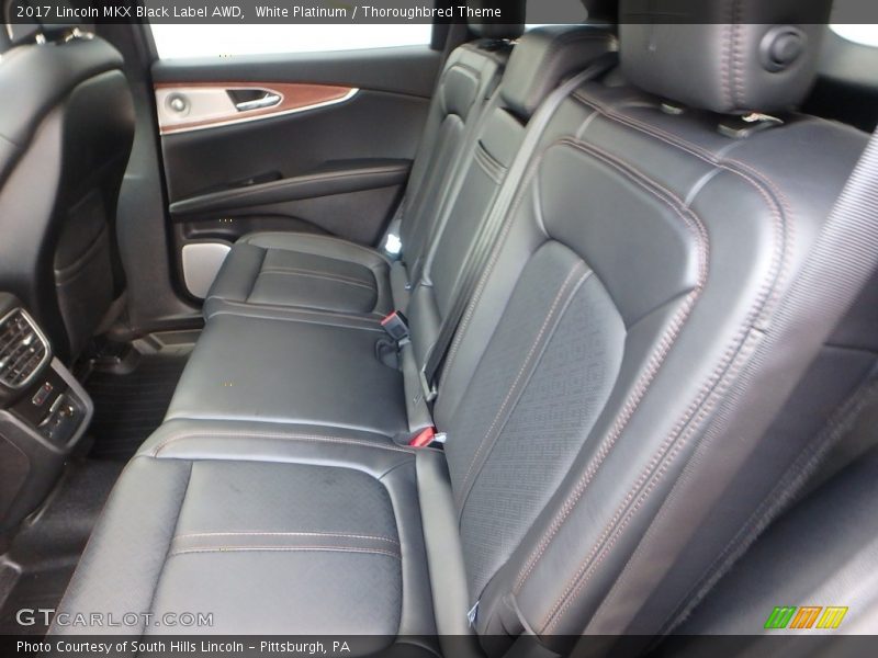 Rear Seat of 2017 MKX Black Label AWD