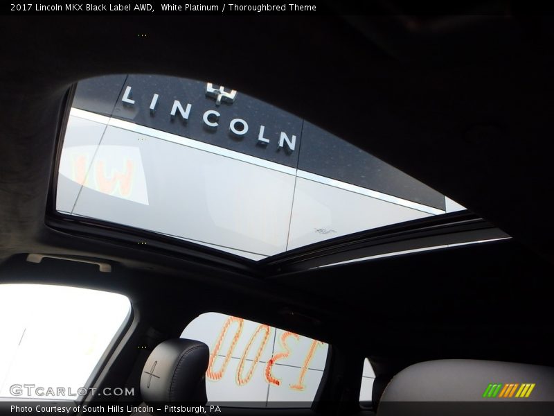 White Platinum / Thoroughbred Theme 2017 Lincoln MKX Black Label AWD