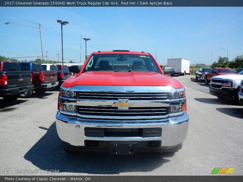 Red Hot / Dark Ash/Jet Black 2017 Chevrolet Silverado 2500HD Work Truck Regular Cab 4x4